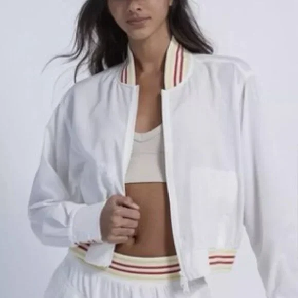 2 pc Set: Free People Top Seed Tennis Jacket and Short Set - Picture 2 of 14